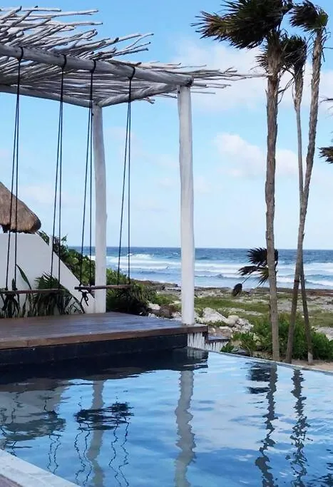 Tulum Beachfront Villa I'Ik By Casa Xuul 图卢姆 0*,