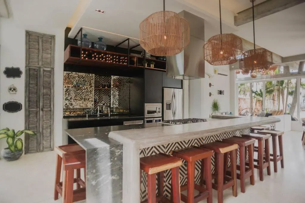 Tulum Beachfront Villa I'Ik By Casa Xuul 图卢姆 墨西哥